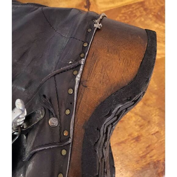 Paysannerie vintage clog boots - Picture 11 of 12